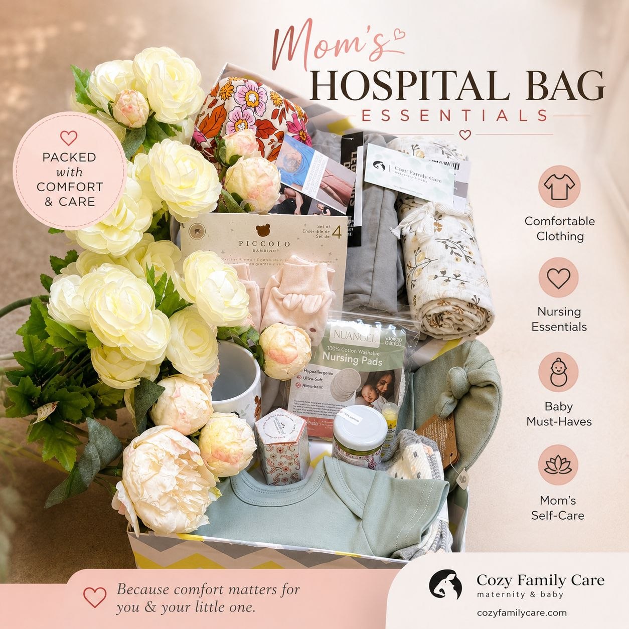 Essential Hospital Bag Checklist  For New Moms