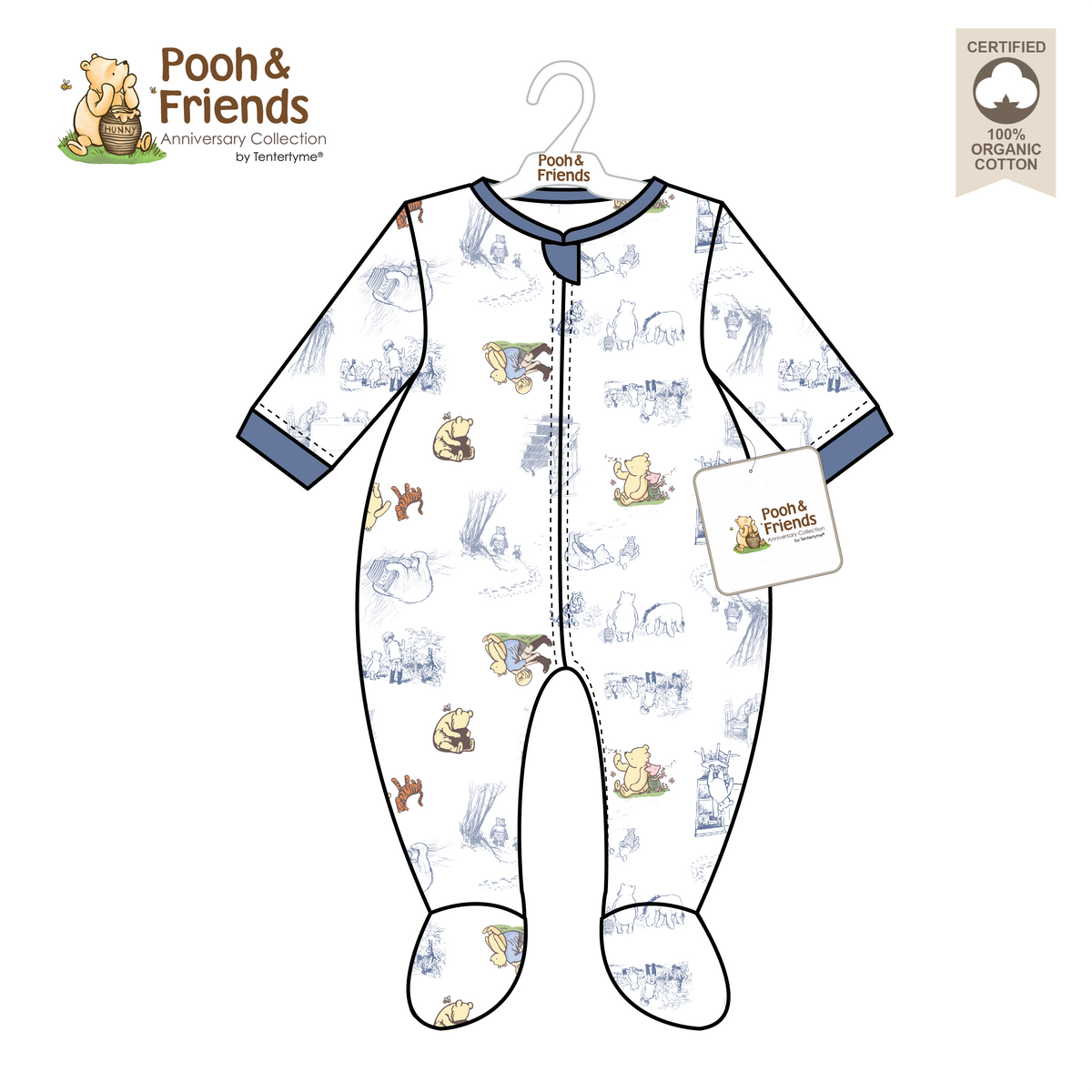 Pooh & Friends Sleeper: Navy