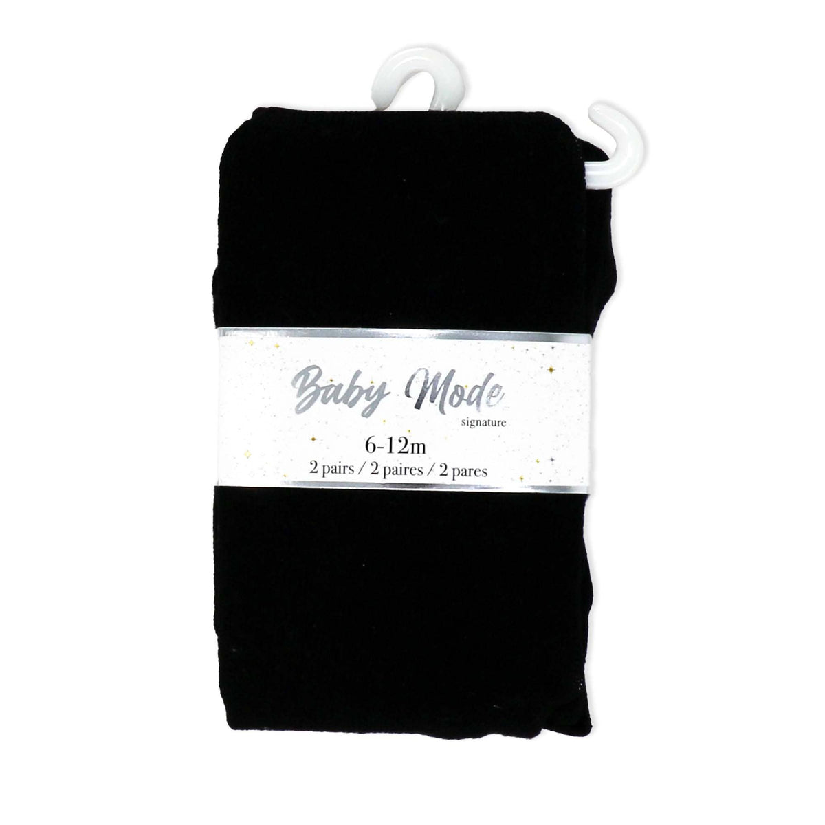 2 Pack Tights: Black & White