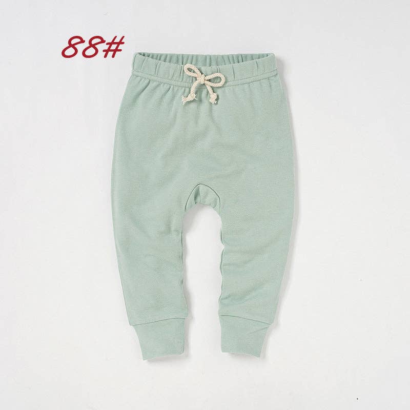 Kids Organic Cotton Casual Long Pants for Spring and Autumn