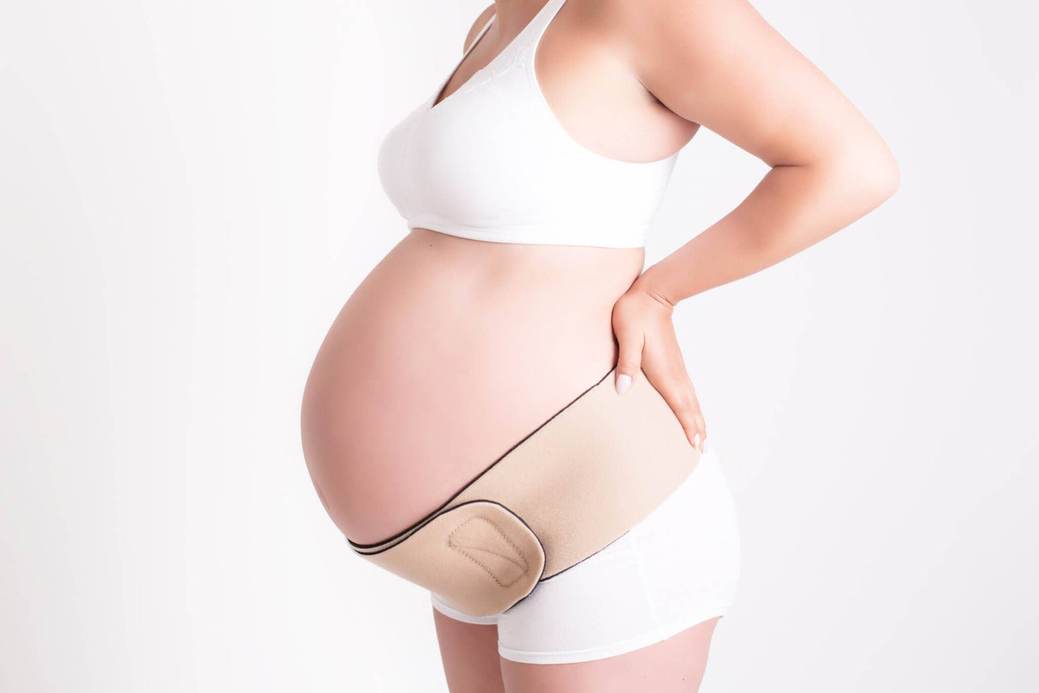 Flip-It Reversible Belly Band- Black and Beige