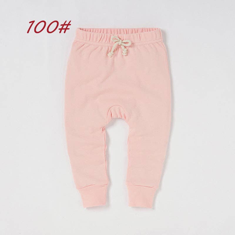 Kids Organic Cotton Casual Long Pants for Spring and Autumn