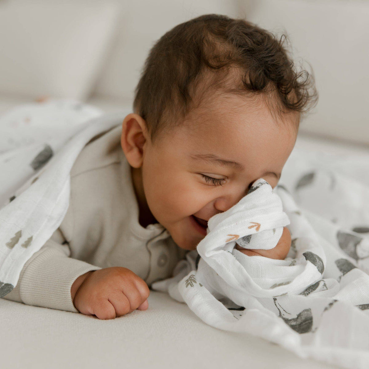 Cotton muslin swaddle - Anteaters