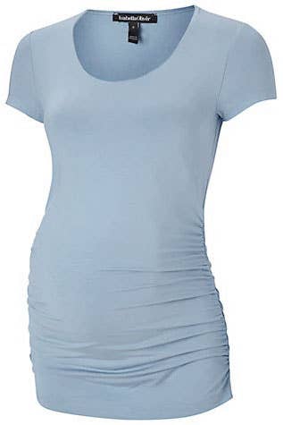 Essential Cap Sleeve Scoop Maternity Top