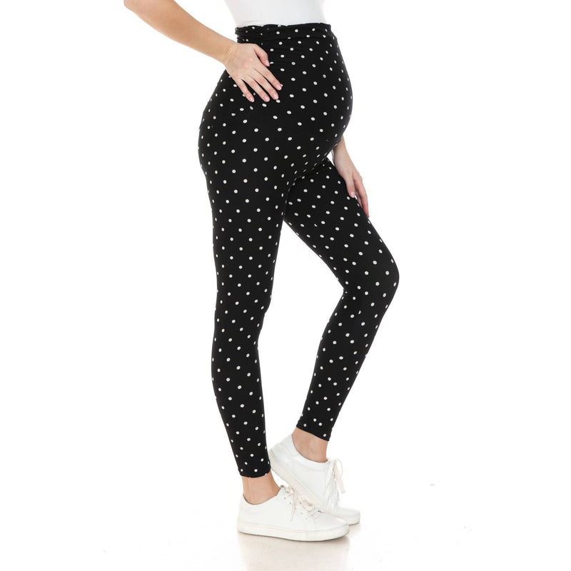 Buttery Soft Full Length Print Maternity Leggings