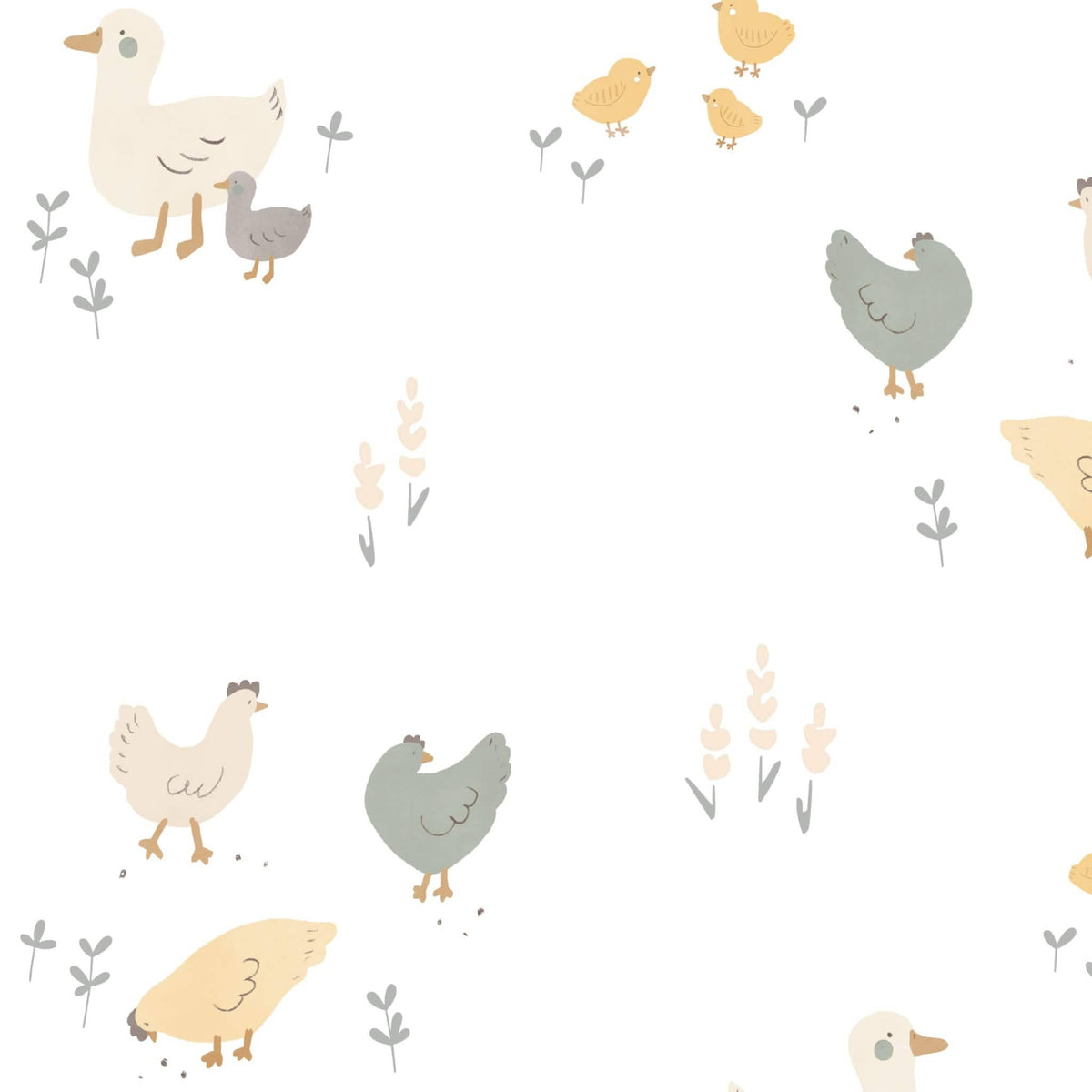 Cotton muslin swaddle - Hens