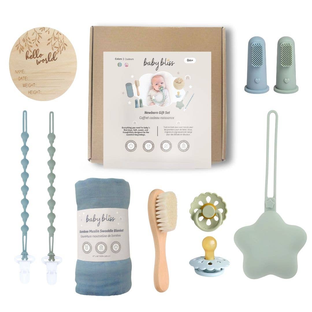 Newborn Gift Set, Baby Shower Gift Basket