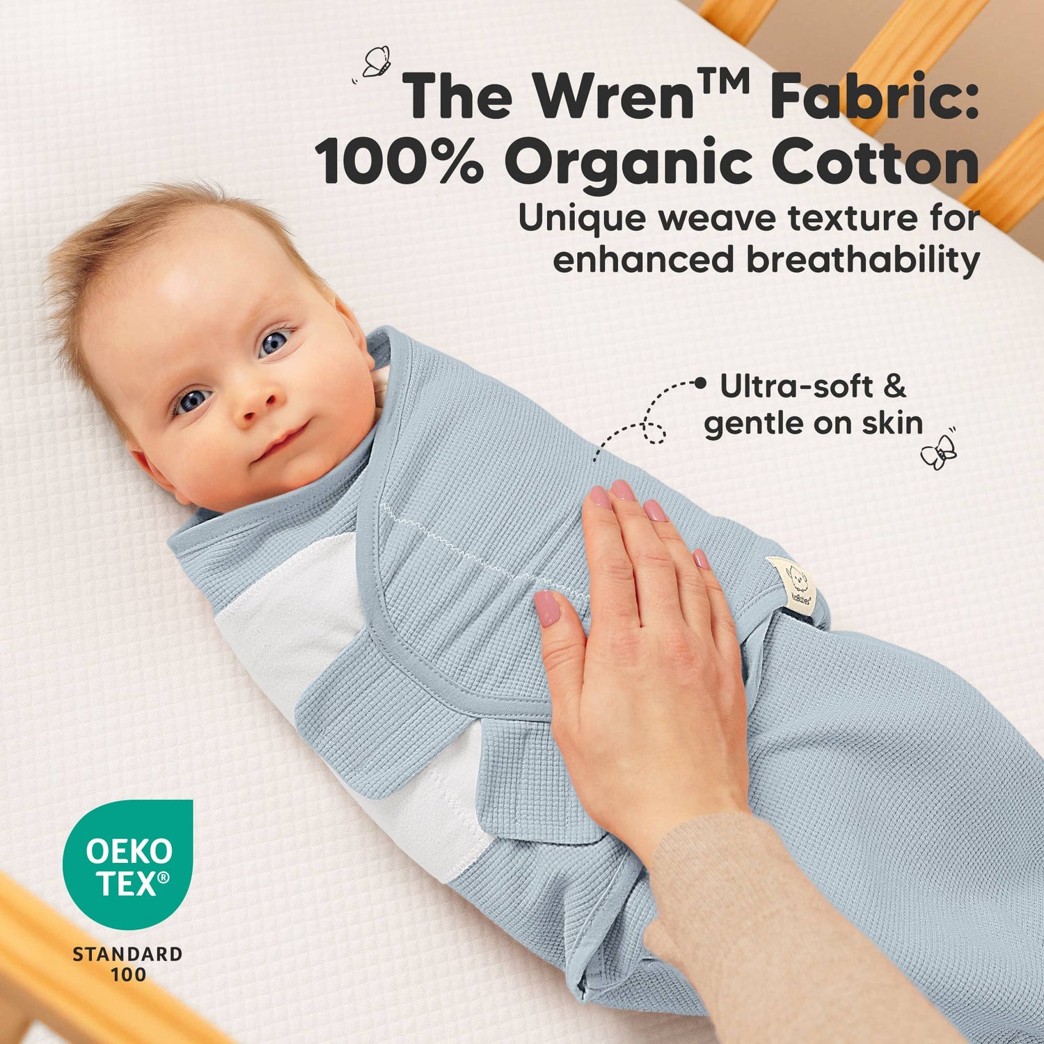 3pk Soothe Wren Swaddle Sleep Sacks for Newborns