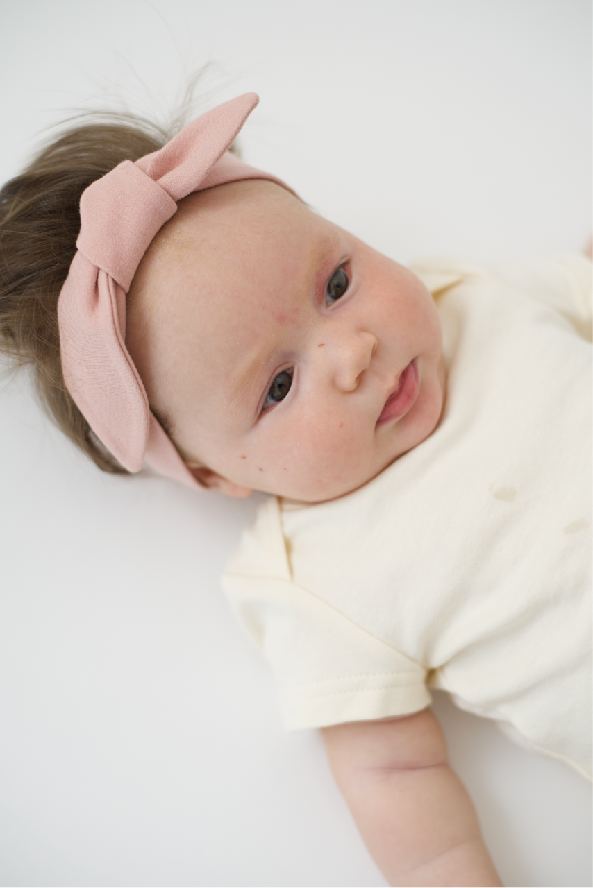 Organic "Grow With Me" Adjustable Headband With Bow