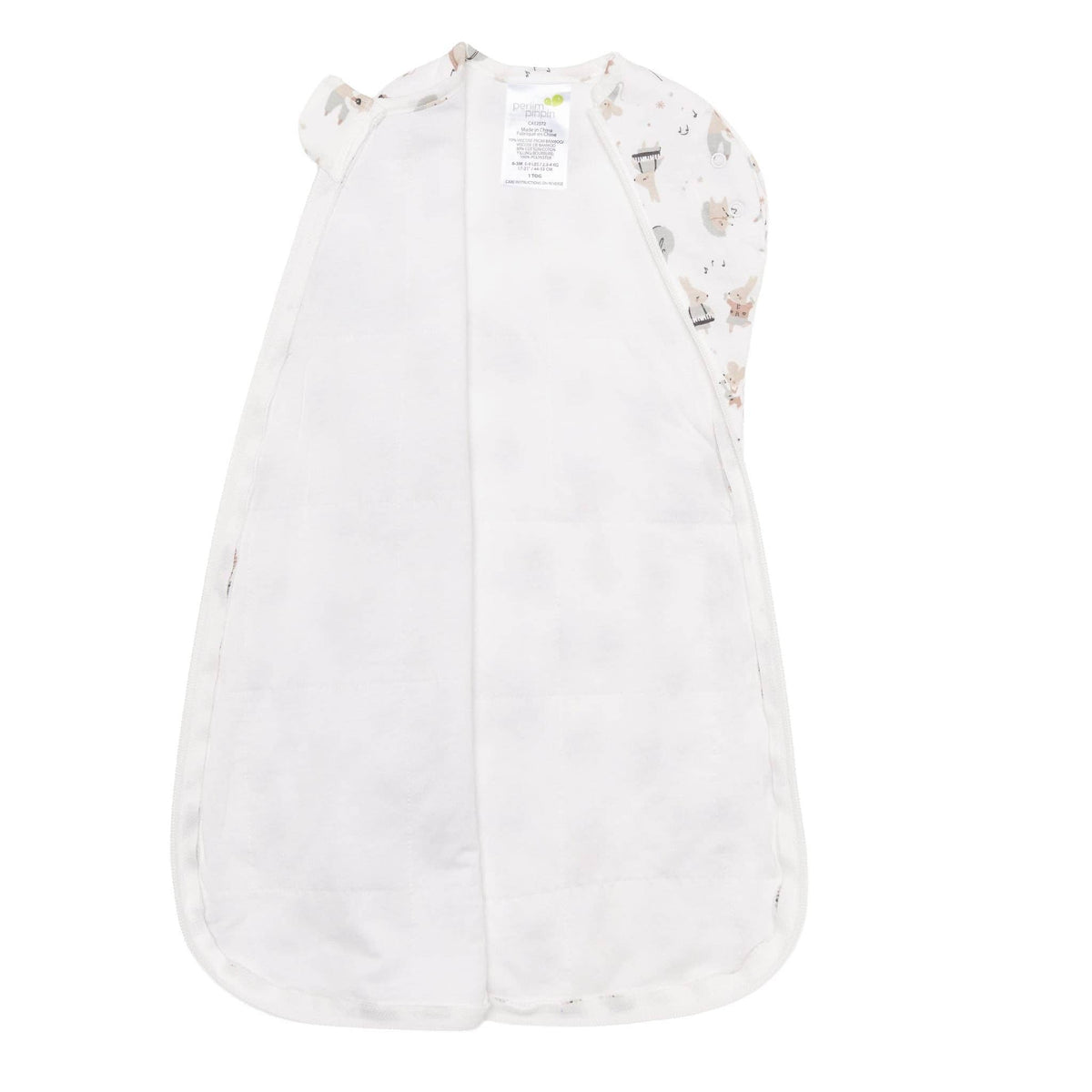 Bamboo newborn sleep sack - Music (1.0 tog)