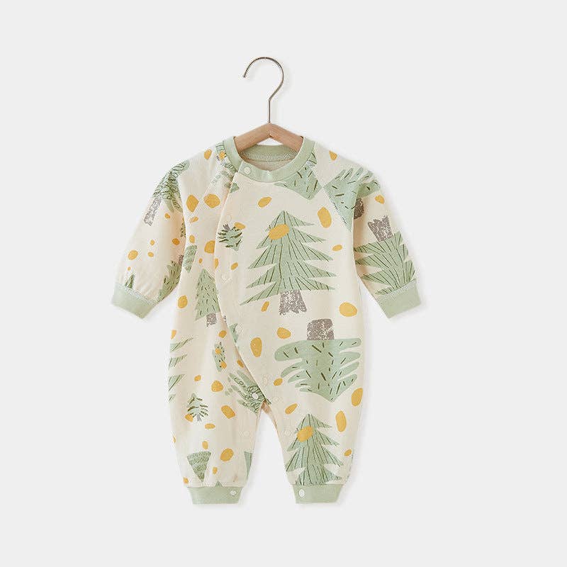 Baby Newborn Pine Tree Pattern Romper
