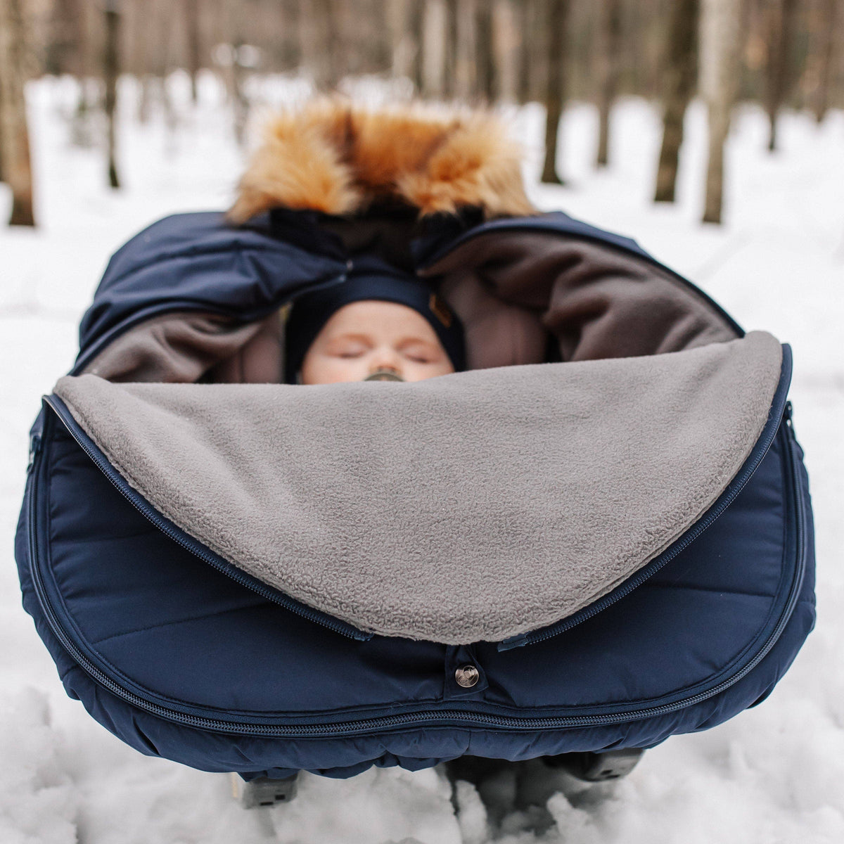 Winter car seat cover - Hunter green