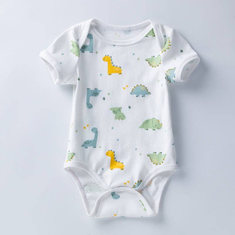 Baby Short Sleeve Jumpsuit Cotton Casual Baby Bodysuit