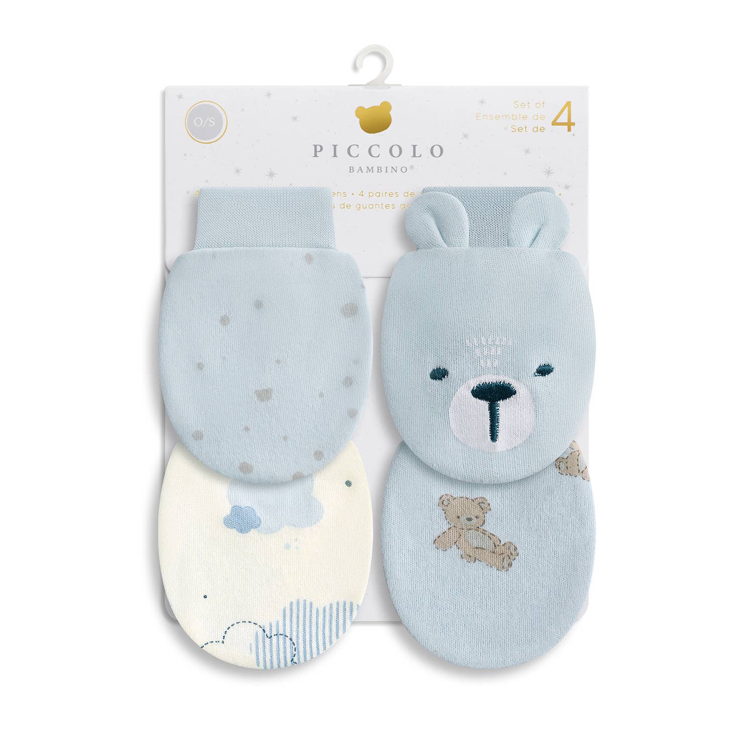 4PK Anti-Scratch Mittens