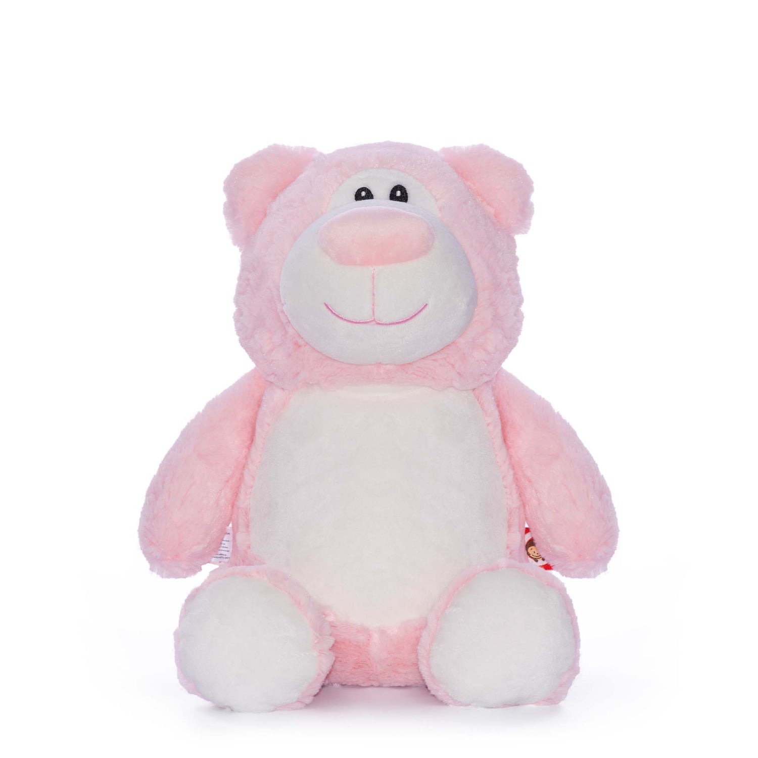 Pink Bear Cubbyford Stuffed Toy Handmade & Washable