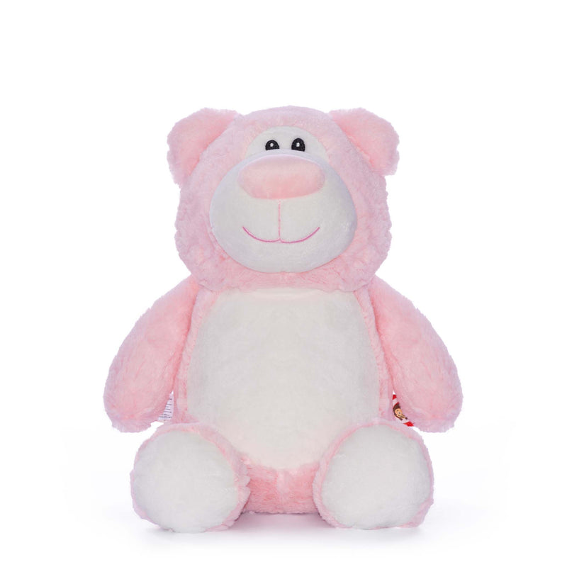 Pink Bear Cubbyford Stuffed Toy Handmade & Washable