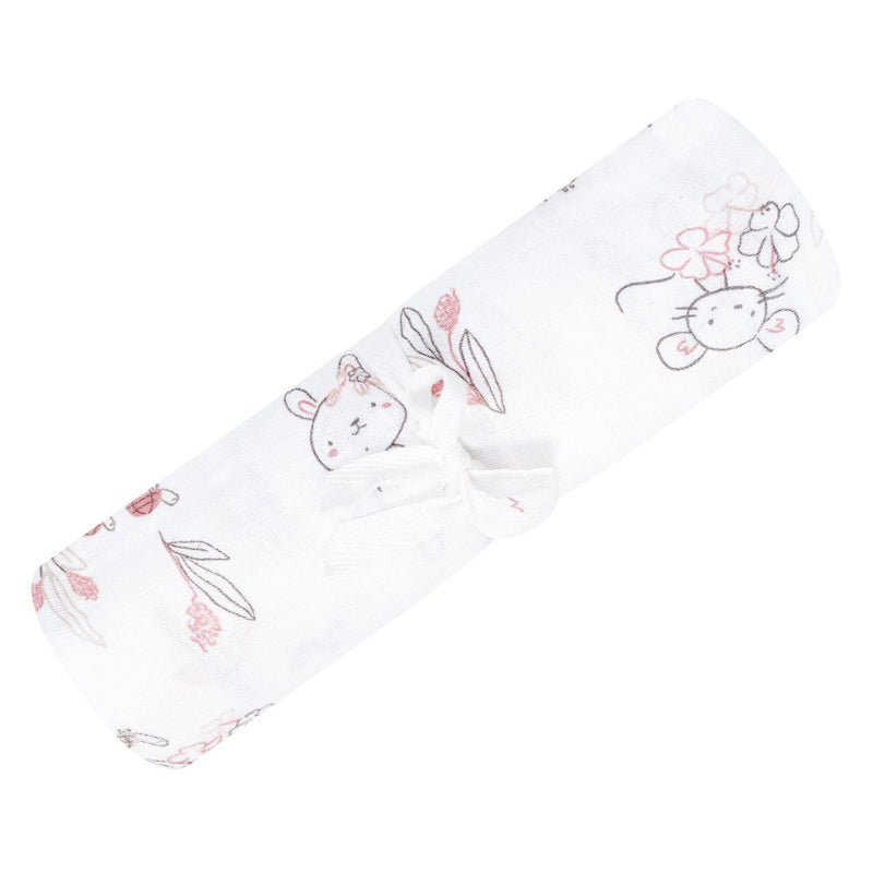 Cotton muslin swaddle - Bunnies