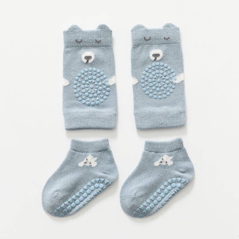 Baby Crawling Knee Pads Cartoon Cotton Socks for Toddlers