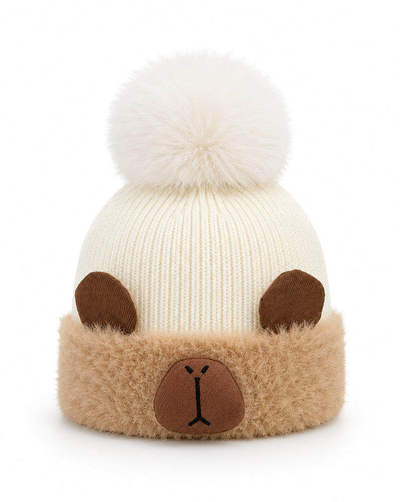 Winter bear baby beanies(WBN-B4)