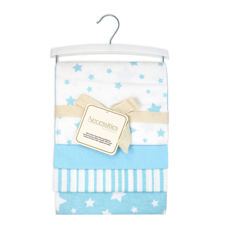 4 Pack Flannel Receiving Blankets