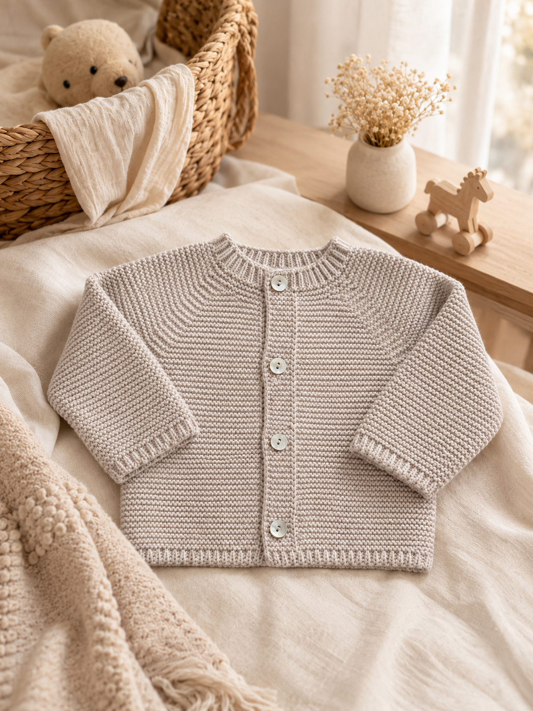 🔥 40% OFF REF:314 BABY JACKET 100% acrylic: Verde / 24 MONTHS