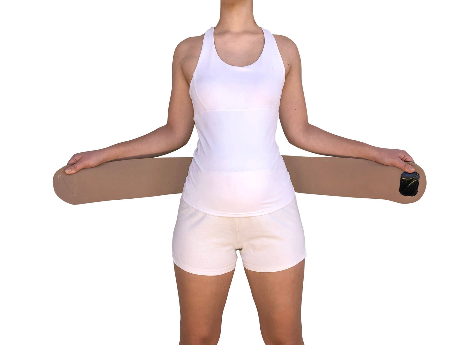 Flip-It Reversible Belly Band- Black and Beige