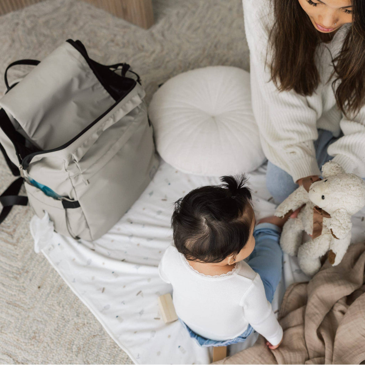 Waterproof diaper bag - Moss
