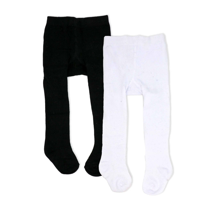 2 Pack Tights: Black & White