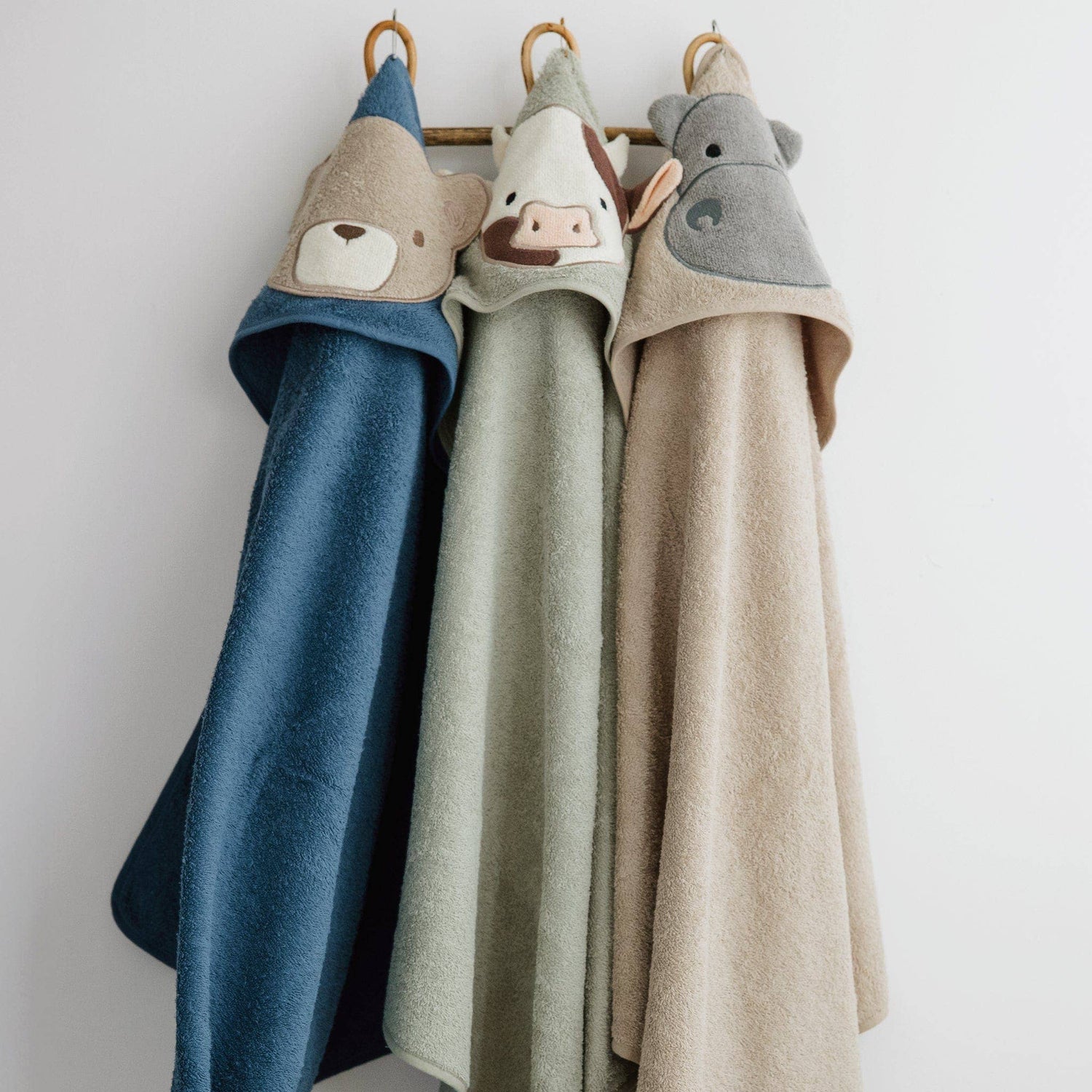 Baby hooded towel - Cow