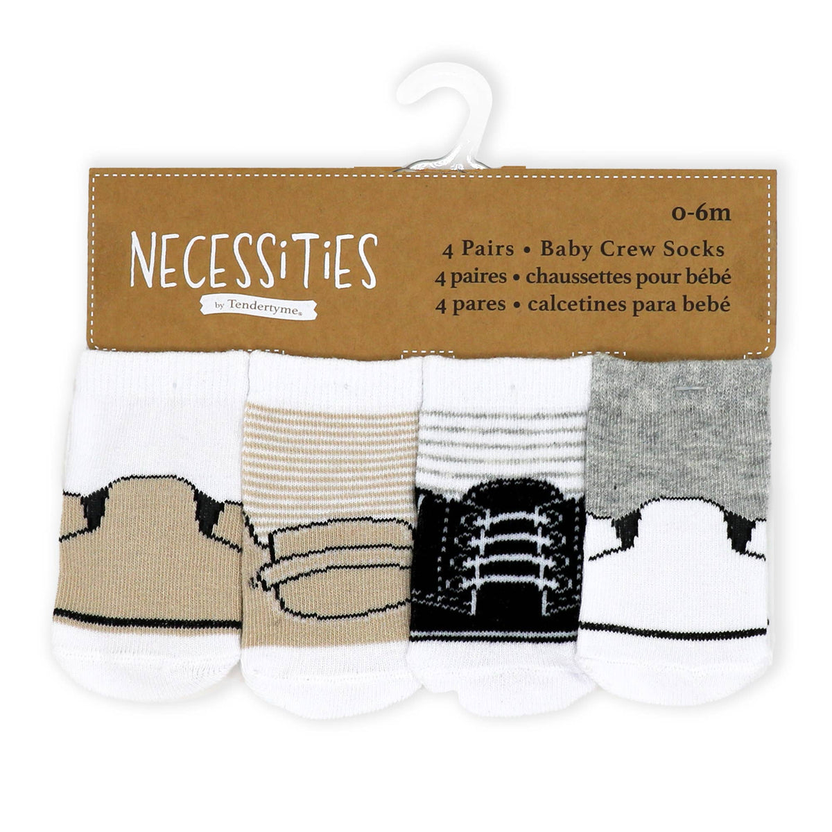 4 Pack Socks: Sneaker/Shoe