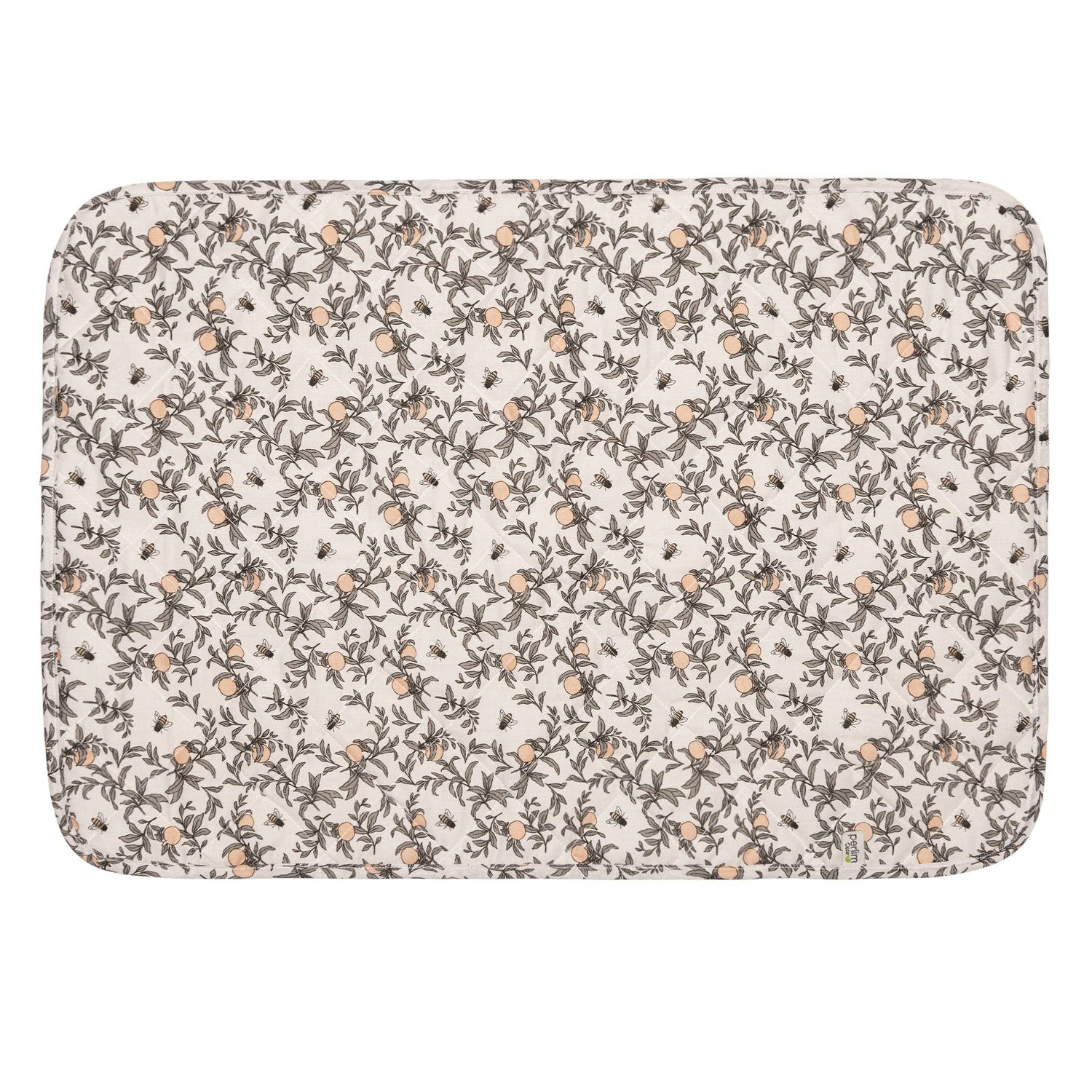 Waterproof change pad - Honeybees by Solange Pilote (16x24 inches)