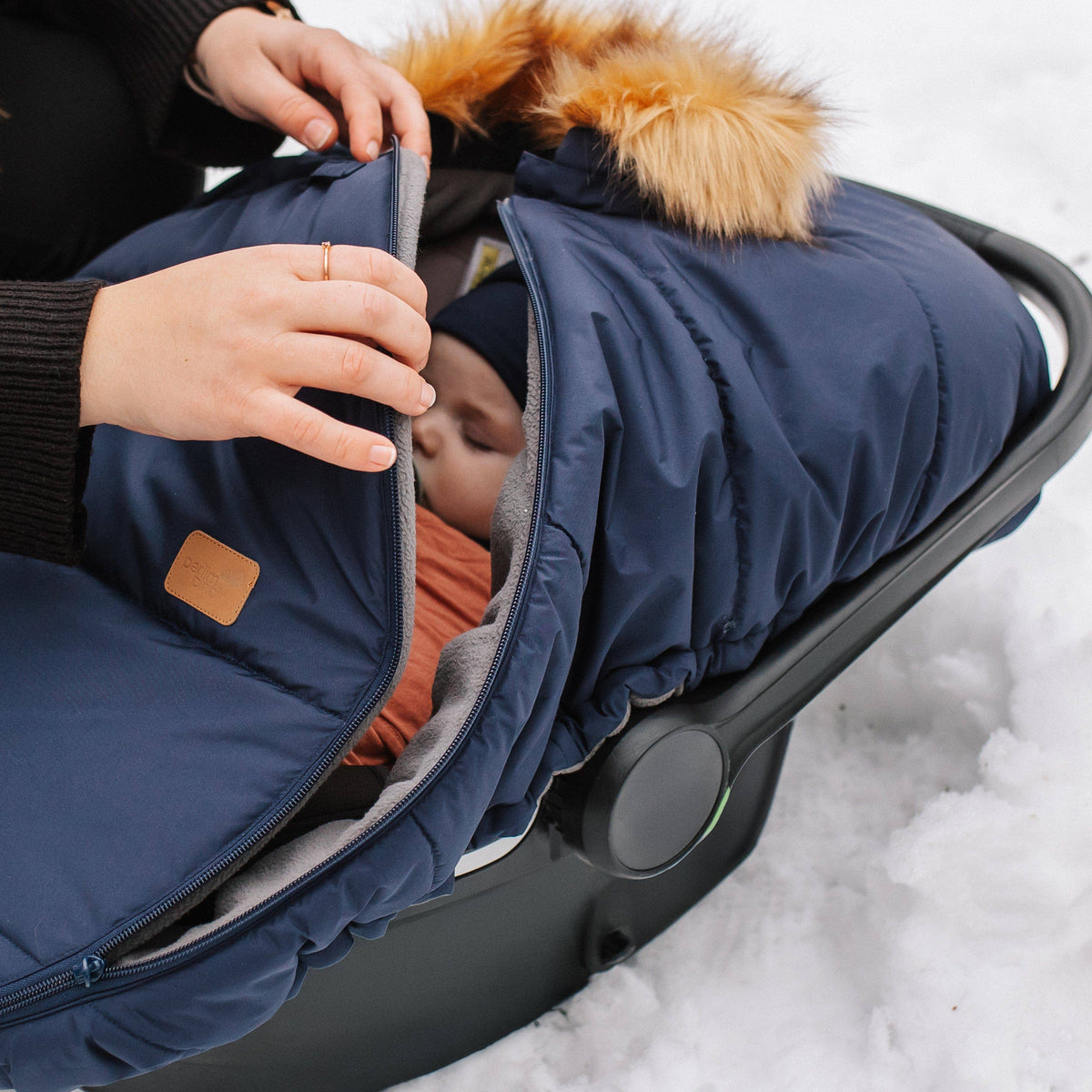 Winter car seat cover - Hunter green