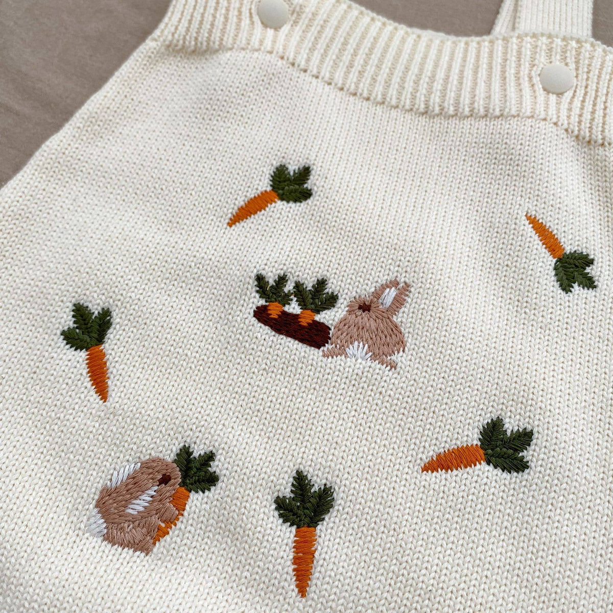 Baby Rabbit Long Sleeves Romper Set Multicolor
