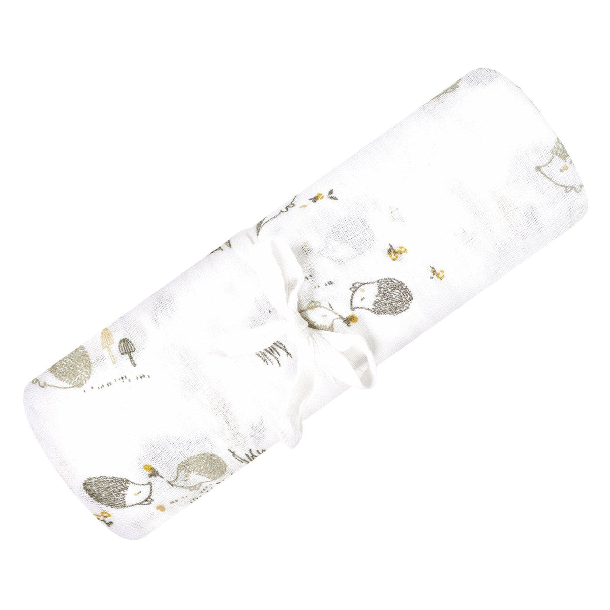 Cotton muslin swaddle - Hedgehogs