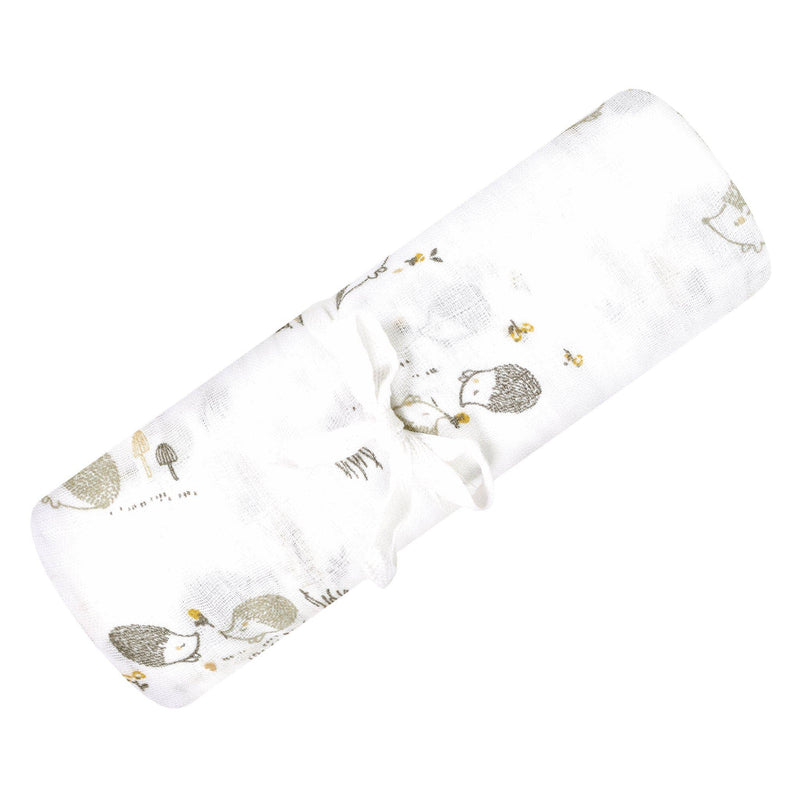 Cotton muslin swaddle - Hedgehogs