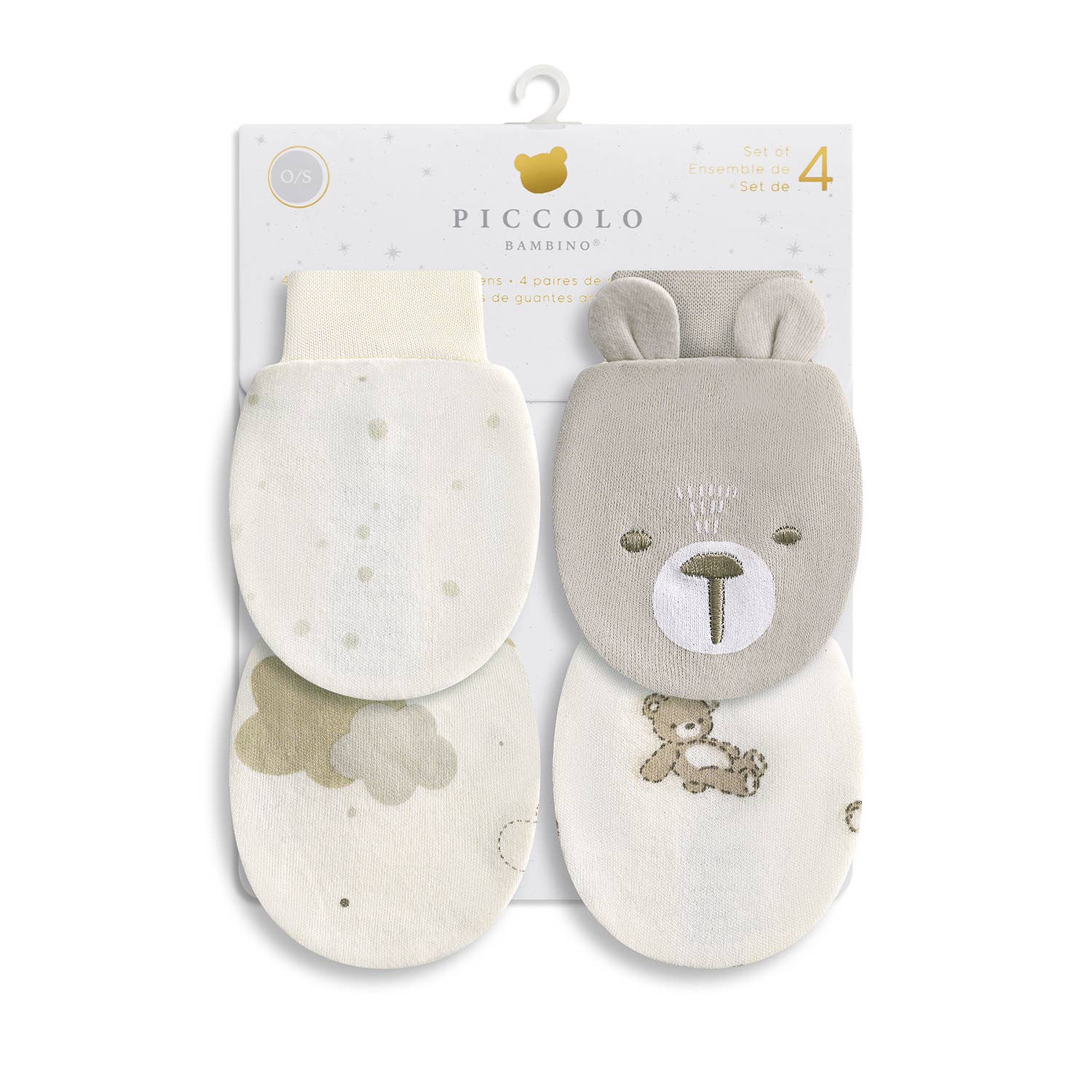 4PK Anti-Scratch Mittens