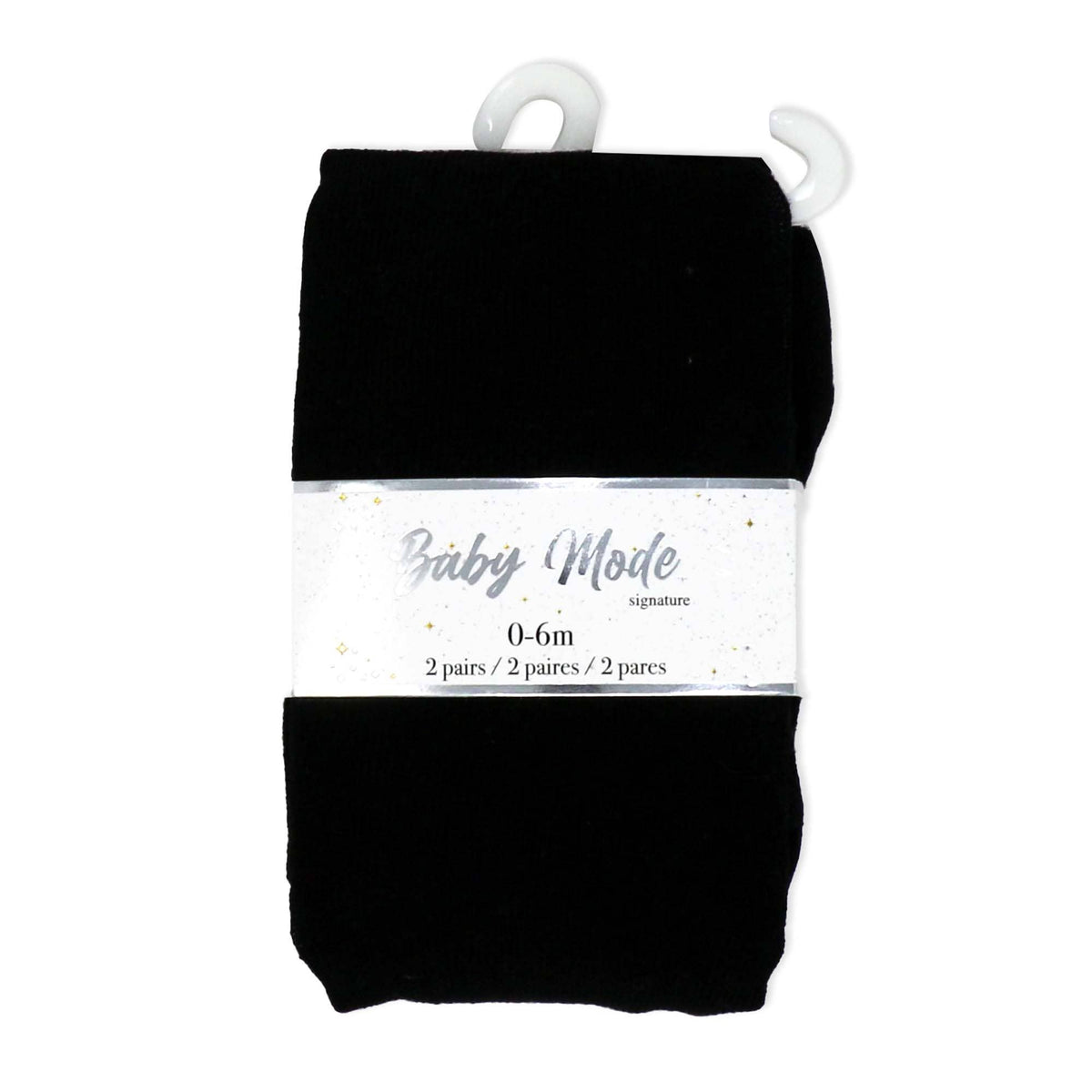 2 Pack Tights: Black & White