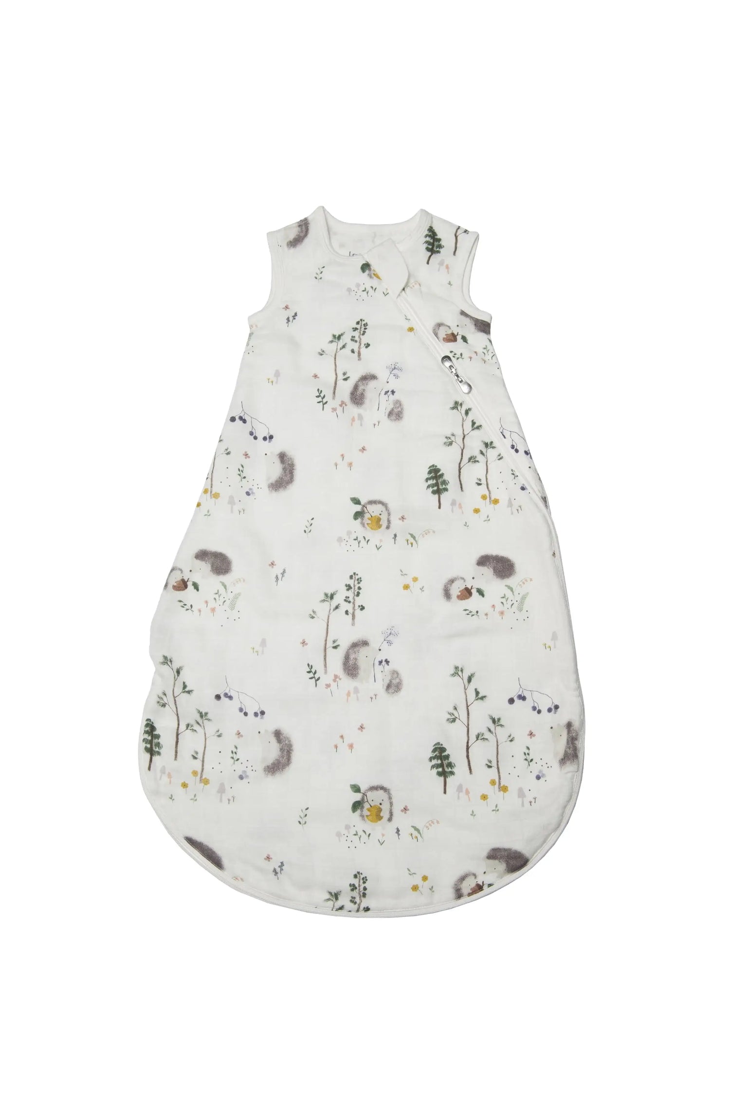 Muslin Lightweight Sleep Bags 0.5 TOG - Hedgehogs