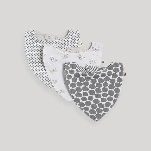 Snugabye Dream Unisex 3pk Bandana Bib