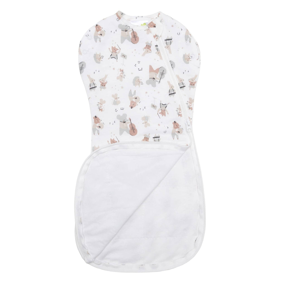 Bamboo newborn sleep sack - Music (1.0 tog)
