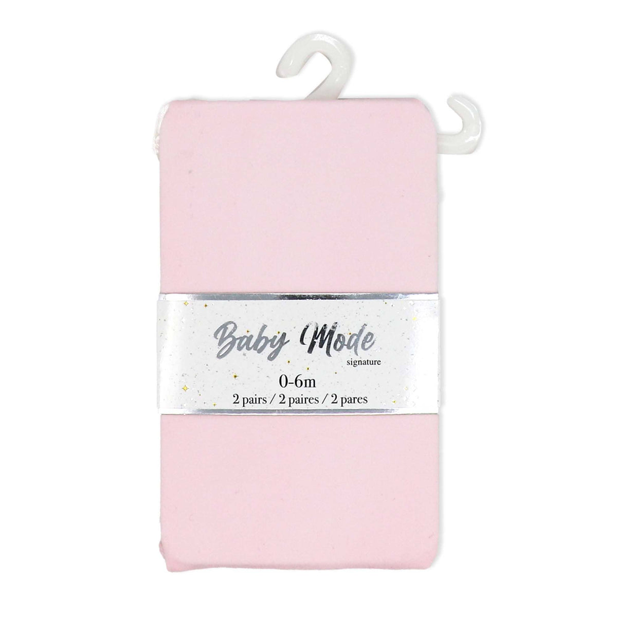2 Pack Ruffle Tights: Pink & White