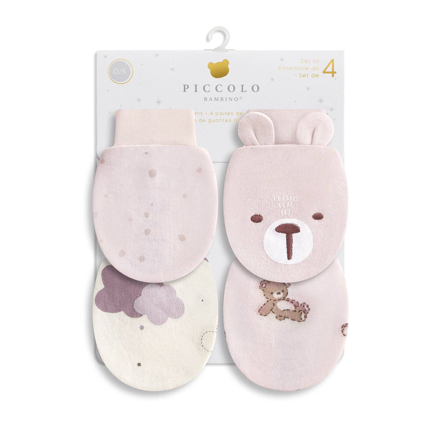 4PK Anti-Scratch Mittens