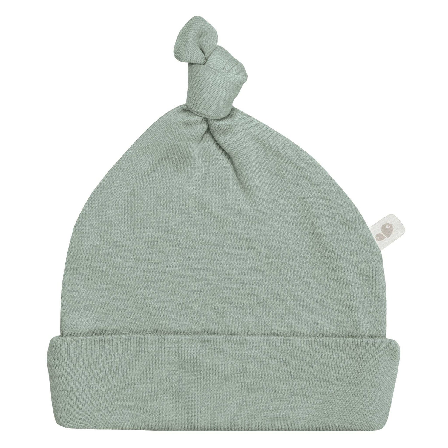 Newborn bamboo knotted hat - Moss green