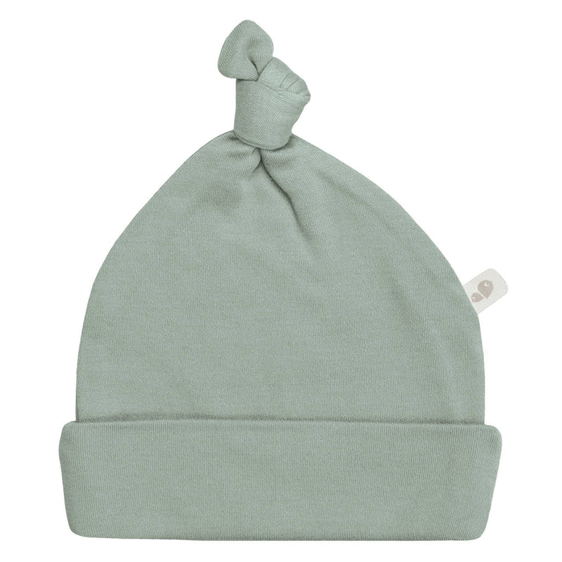 Newborn bamboo knotted hat - Moss green
