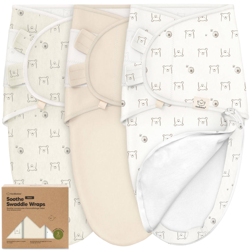 3pk Soothe Zippy Baby Swaddles 0-6 Months,Newborn Sleep Sack