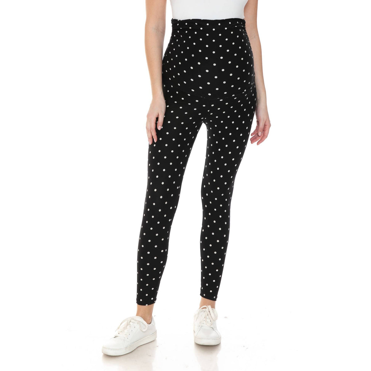 Buttery Soft Full Length Print Maternity Leggings