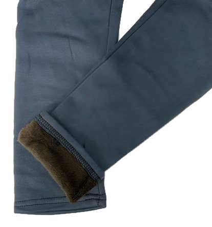 Grey plus size Thermal plush legging L-XL: PTHLG-GRY