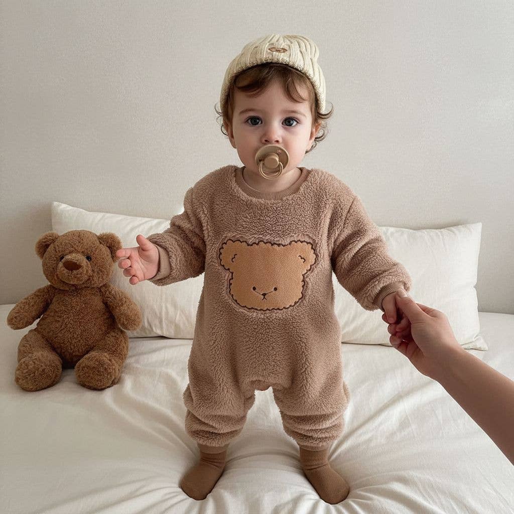 Baby Polyester Bear Romper