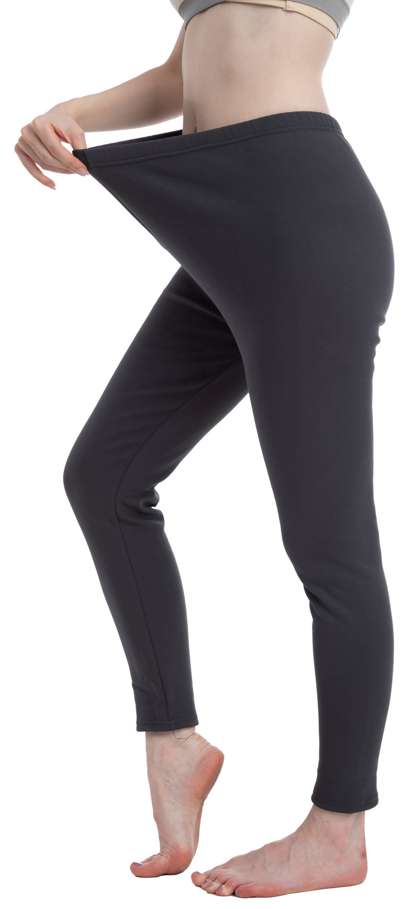 Black Thermal plush legging S-L: THLG-BLK
