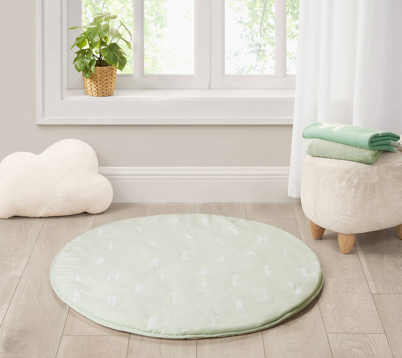 Reversible Round Playmat with Wooden Hanger